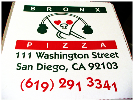 Bronx Pizza box