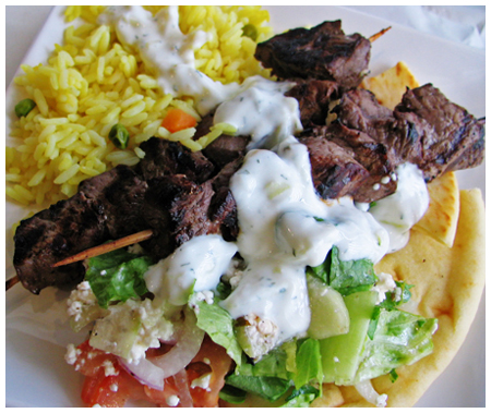 Beef Kebab plate