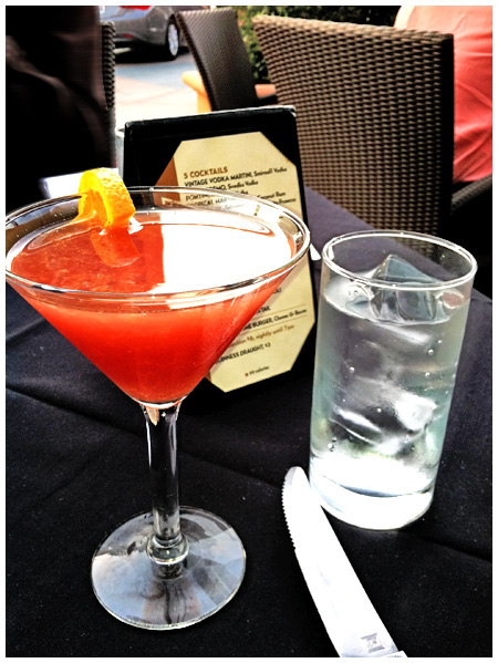 Fleming's pomegranate martini