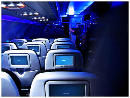 Virgin America cabin