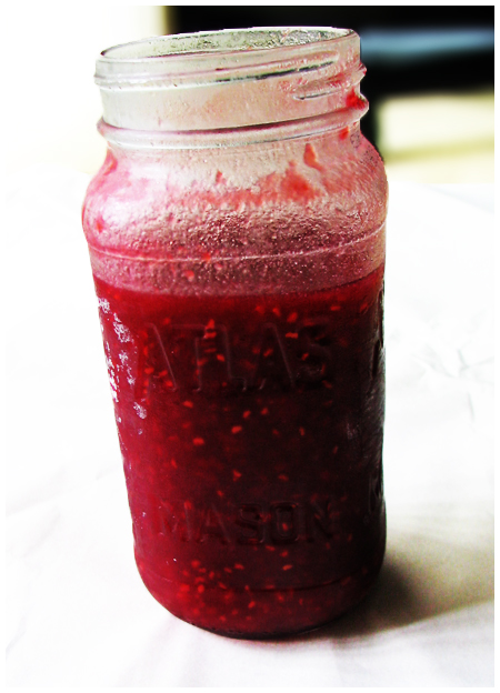 canned raspberry sauce