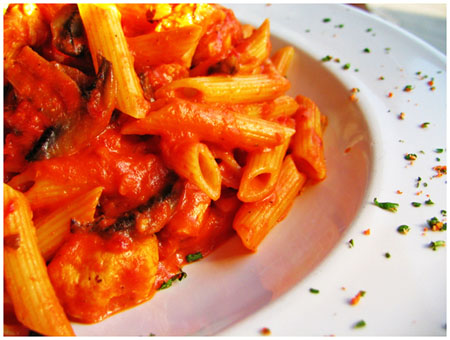 penne con pollo